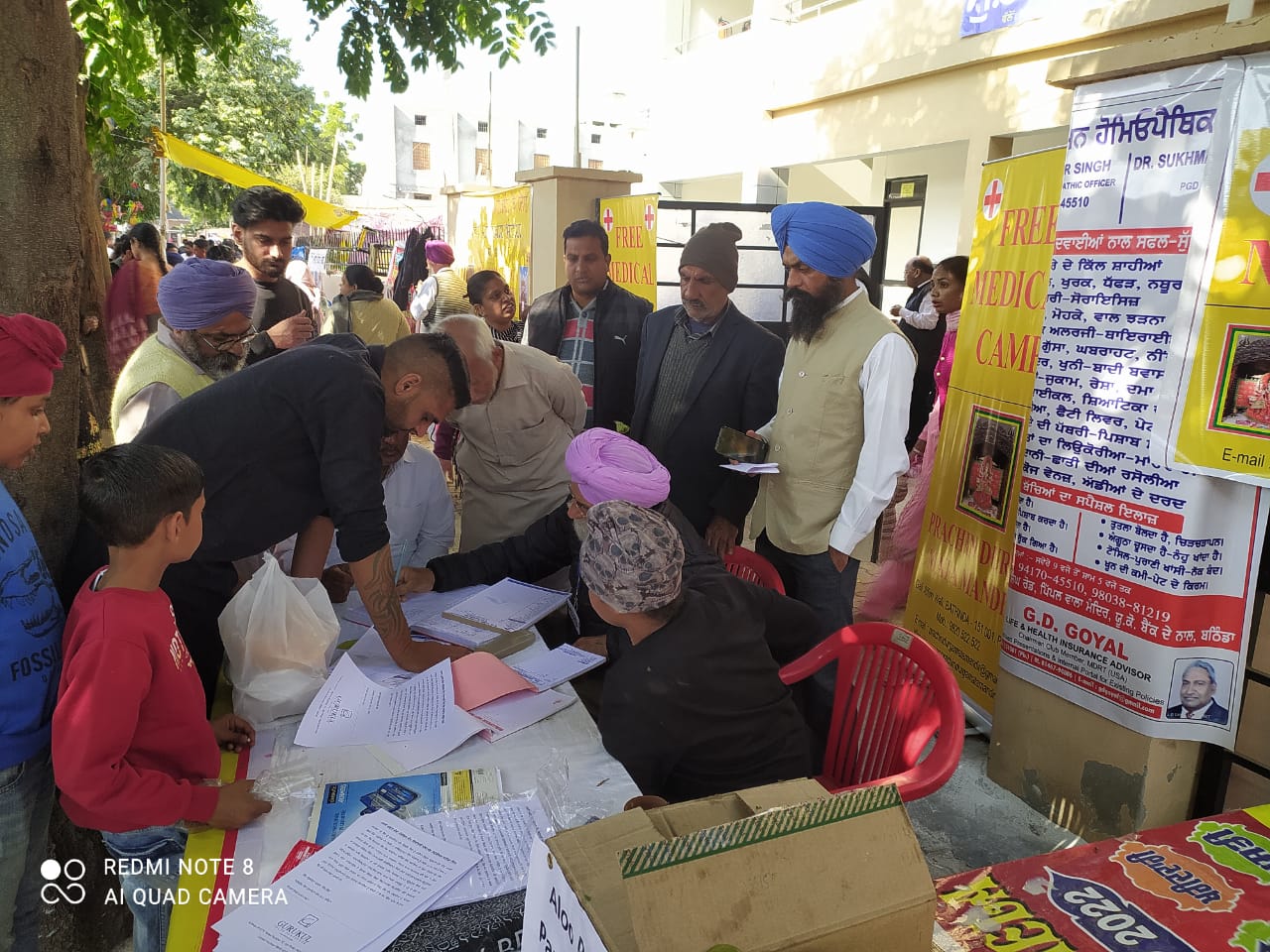 Organized free Eye medical  camp at Virasat Mela.. sports Stadium… Bathinda (11-12-2022)